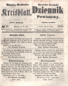 Rawicko-Krobski Dziennik Powiatowy. 1853.07.27 R. 3 Nr 30
