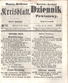 Rawicko-Krobski Dziennik Powiatowy. 1853.08.24 R. 3 Nr 34