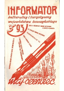 Informator Kulturalny i Turystyczny Wojew&oacute;dztwa Leszczyńskiego 1993.05/06 Nr 3(163)