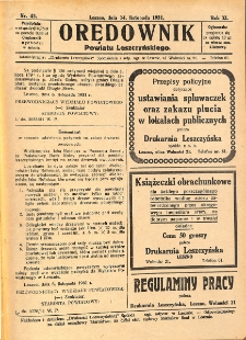 Orędownik Powiatu Leszczyńskiego 1931.11.14 R.11 Nr 43