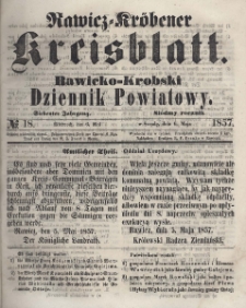 Rawicko-Krobski Dziennik Powiatowy. 1857.05.06 R. 7 Nr 18