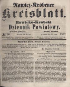 Rawicko-Krobski Dziennik Powiatowy. 1857.07.29 R. 7 Nr 30