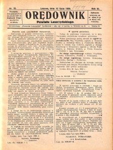Orędownik Powiatu Leszczyńskiego 1930.07.12 R.11 Nr 29