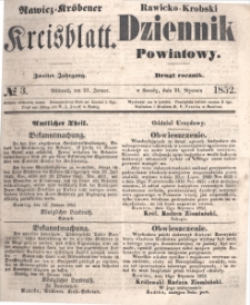 Rawicko-Krobski Dziennik Powiatowy. 1852.01.21 R. 2 Nr 3