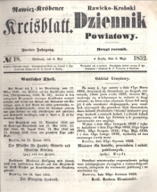 Rawicko-Krobski Dziennik Powiatowy. 1852.05.05 R. 2 Nr 18