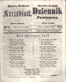 Rawicko-Krobski Dziennik Powiatowy. 1852.12.29 R. 2 Nr 52