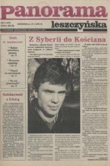 Panorama Leszczyńska 1991.01.27 R.13 Nr4(574)