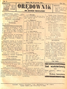 Orędownik na Powiat Leszczyński 1937.04.10 R.19 Nr 15