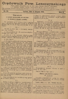 Orędownik Powiatu Leszczyńskiego 1921.08.06 R. 2 Nr 33