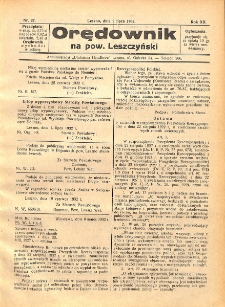 Orędownik na powiat Leszczyński 1932.07.02 R.12 Nr 27