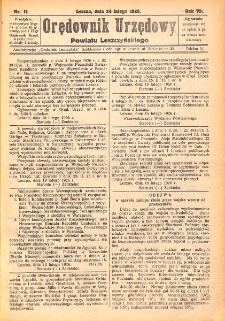 Orędownik Urzędowy Powiatu Leszczyńskiego 1926.02.24 R.7 Nr 11