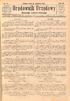 Orędownik Urzędowy Powiatu Leszczyńskiego 1926.08.25 R.7 Nr 41