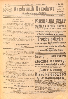 Orędownik Urzędowy Powiatu Leszczyńskiego 1926.12.29 R.7 Nr 69