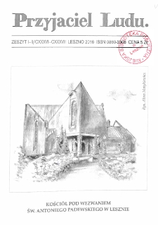 Przyjaciel Ludu 2016 R.31 Nr 1/2